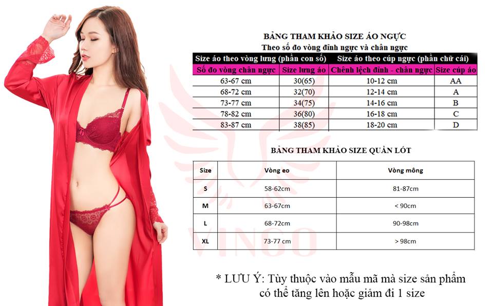 Bảng size
