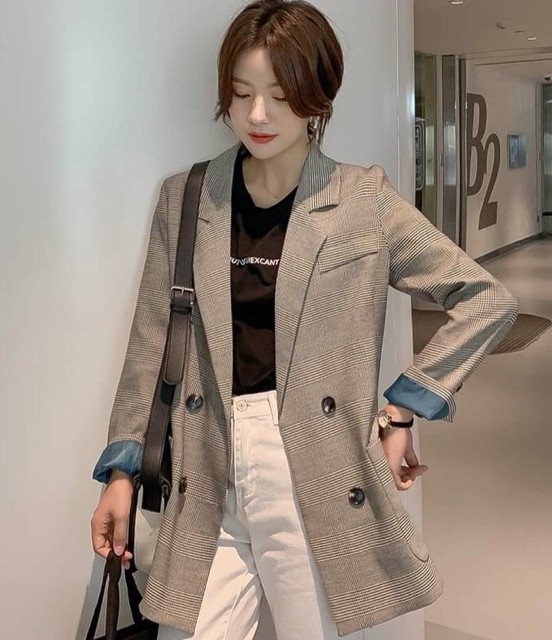 Áo khoác blazer phong cách Hàn Quốc