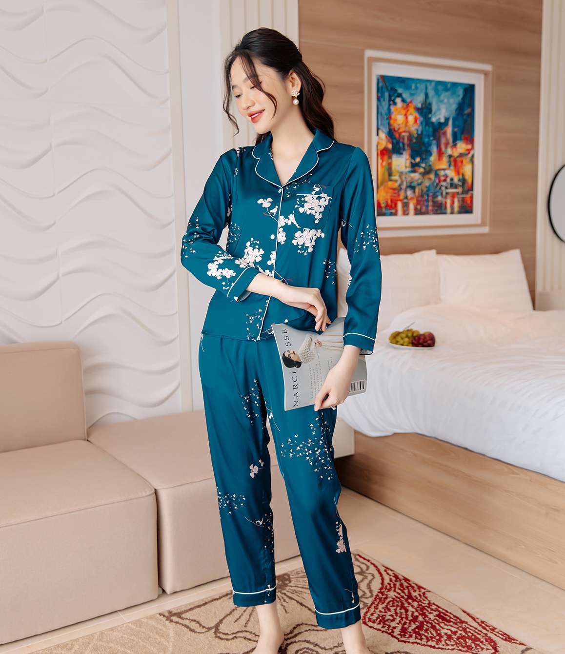 Bộ pijama H503 tay dài quần dài