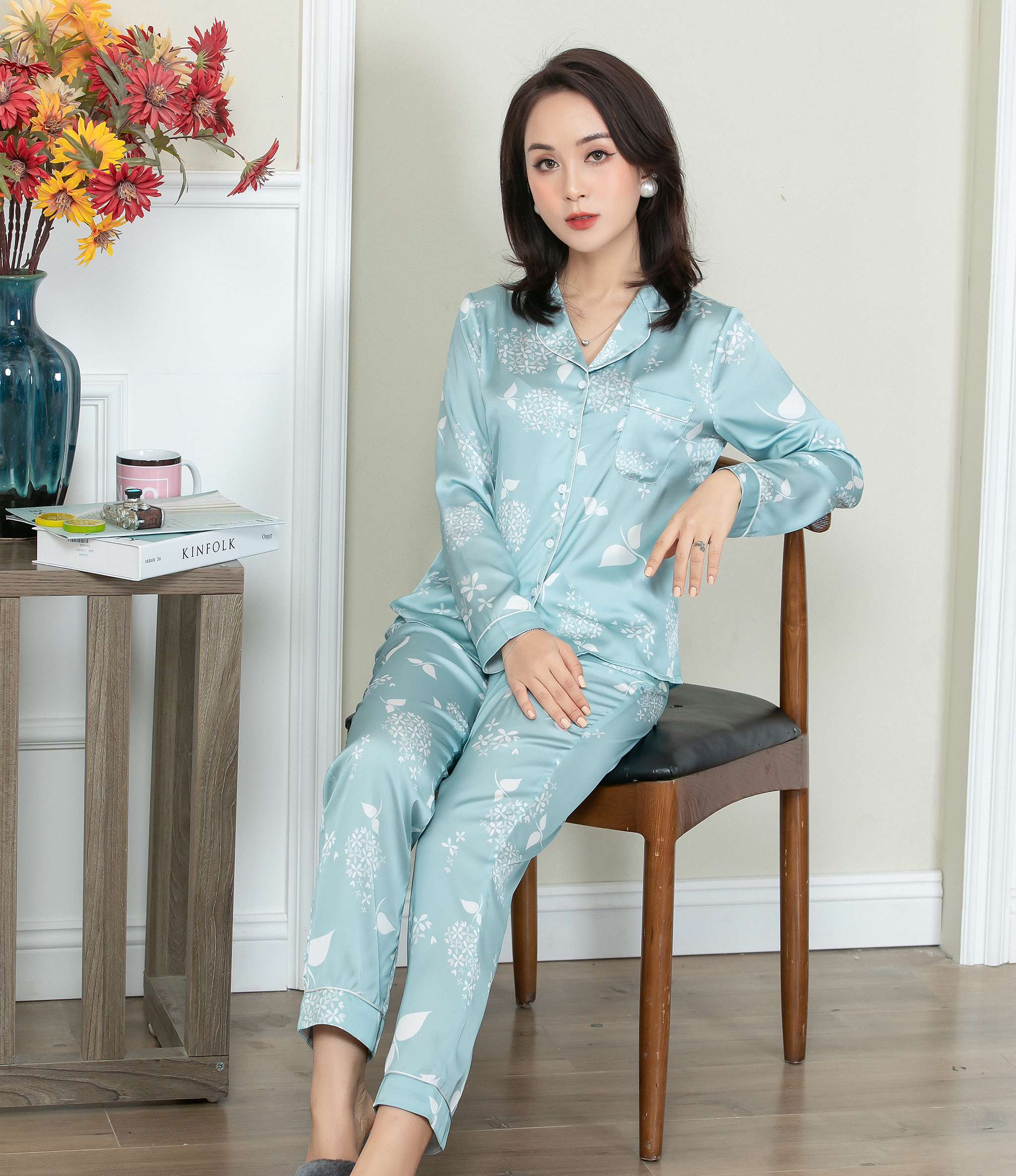 Bộ pijama H580 tay dài quần dài