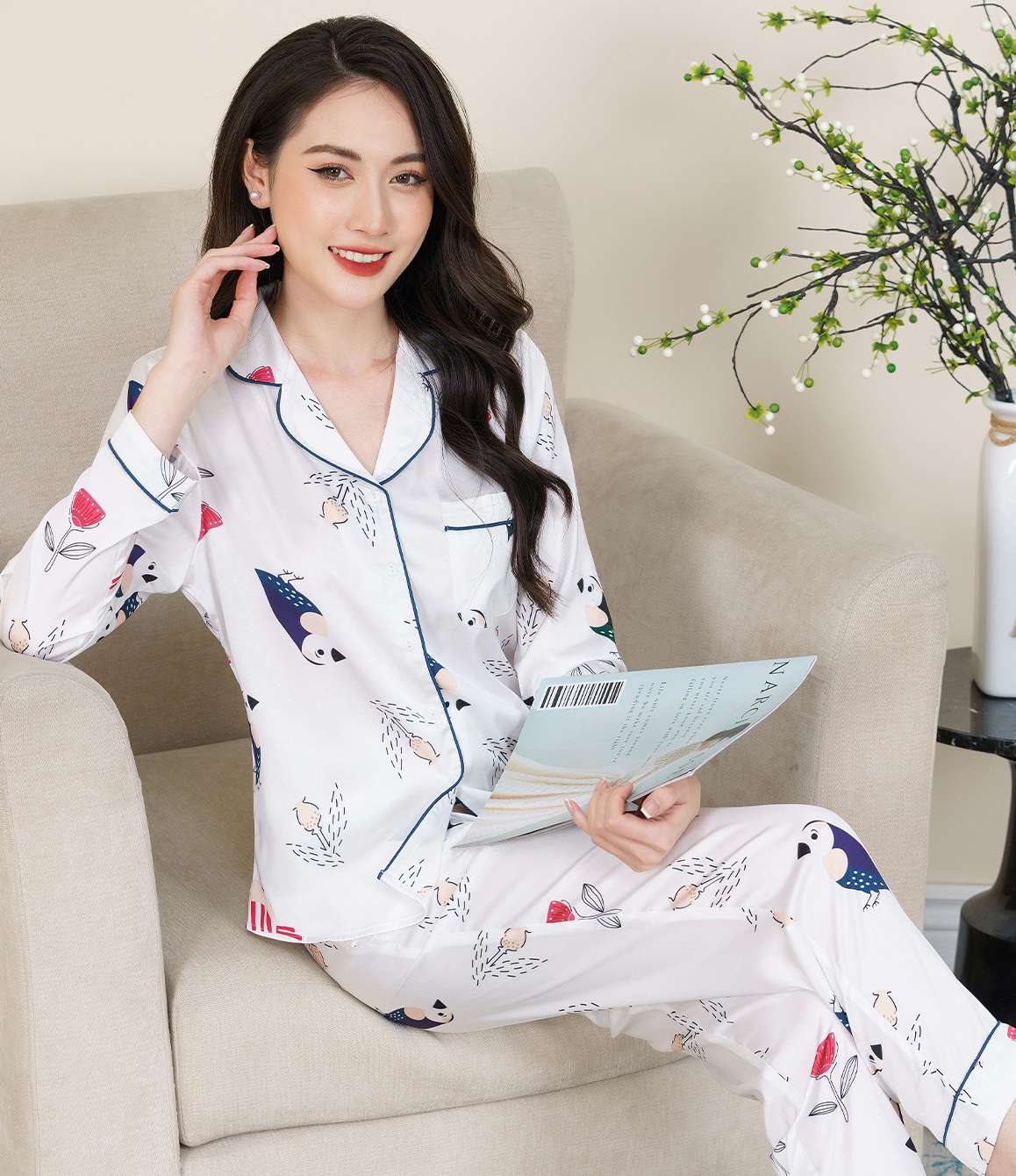 Bộ pijama H650 tay dài quần dài