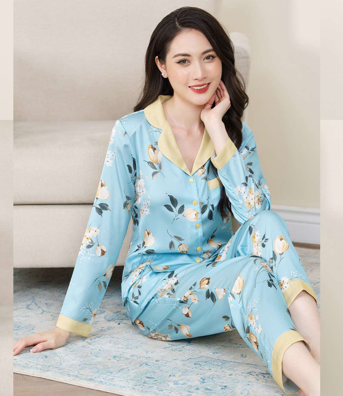 Bộ pijama H651 tay dài quần dài