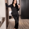Đồ ngủ nữ pijama mặc nhà lụa pháp tay dài quần dài H892