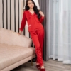 Đồ ngủ nữ pijama mặc nhà lụa pháp tay dài quần dài H892