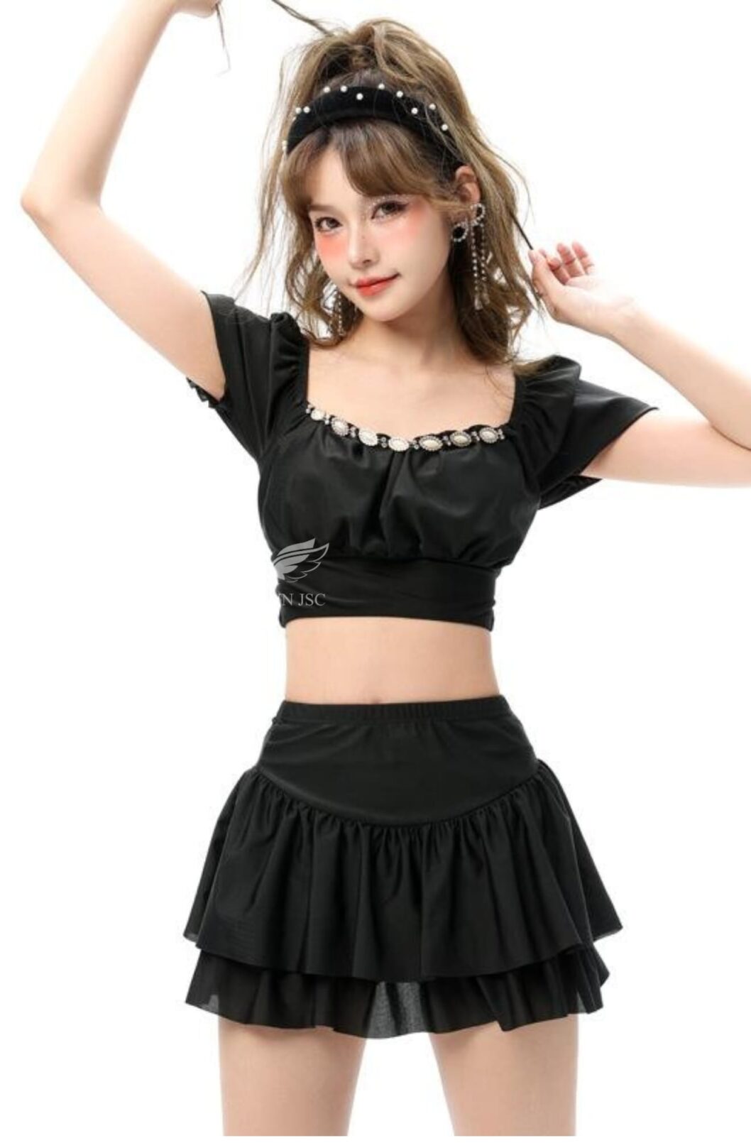 Bộ đồ bơi nữ 2 mảnh váy xòe B215