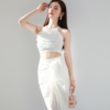 Đồ bơi nữ 2 mảnh cổ yếm kèm khăn choàng B216
